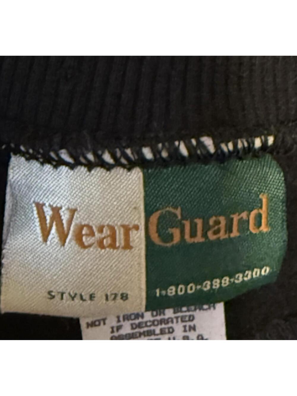 Vintage 90s Wear Guard Crewneck Sweatshirt Black Size XXL - Picture 2 of 7